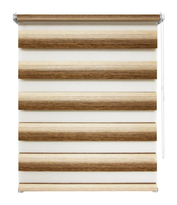 Рулонные шторы день ночь УЮТ Рафаэло цвет коричневый Рулонные шторы день ночь УЮТ Рафаэло цвет коричневый