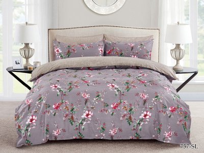 Cleo сатин набивной "Satin Lux" дуэт 145*215 цвет мультиколор 2 Cleo сатин набивной "Satin Lux" дуэт 145*215 цвет мультиколор 2