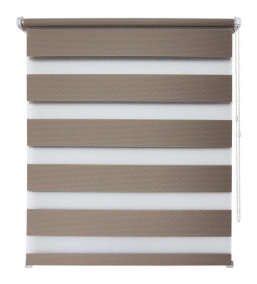 Рулонные шторы день ночь УЮТ Тиссура цвет ореховый Рулонные шторы день ночь УЮТ Тиссура цвет ореховый