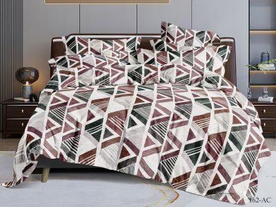 Постельное белье  Cleo полисатин "Art Color" Геометрия евро 200*220 Постельное белье  Cleo полисатин "Art Color" Геометрия евро 200*220