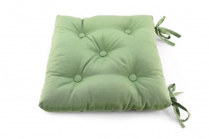 Подушка на стул с завязками 40x40 см JUPITER цвет светло-зеленый Подушка на стул с завязками 40x40 см JUPITER цвет светло-зеленый