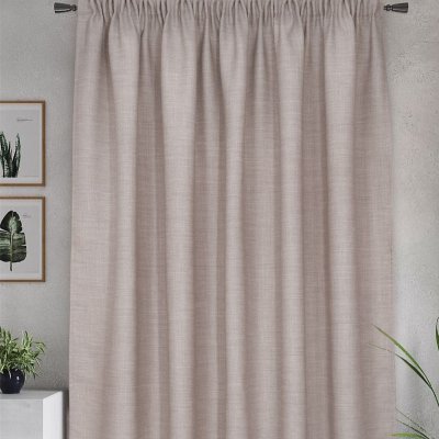 Штора на тесьме "Dimaut Lux", 200х285 см, цвет нюдовый Штора на тесьме "Dimaut Lux", 200х285 см, цвет нюдовый