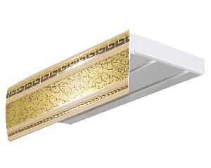 Карниз эконом+ в сборе 2-х рядный, "антик" престиж Карниз эконом+ в сборе 2-х рядный, "антик" престиж