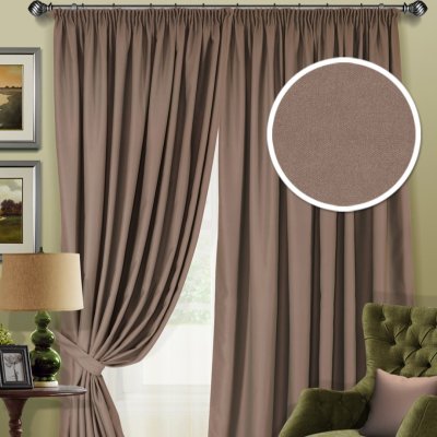 Комплект штор Блэкаут "Blackout-SH" 2 шт 220х270/500х270 светло-коричневый Комплект штор Блэкаут "Blackout-SH" 2 шт 220х270/500х270 светло-коричневый