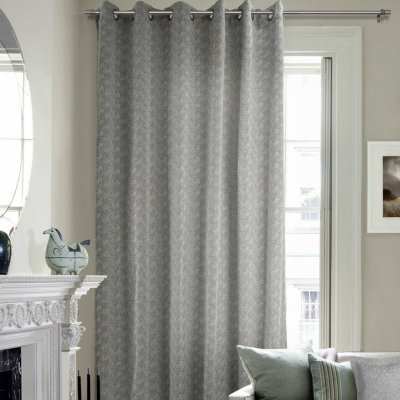 Штора на люверсах 200х260 см Мартина цвет черно-белый Штора на люверсах 200х260 см Мартина цвет черно-белый