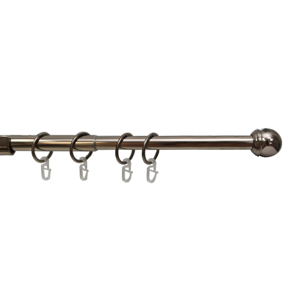 Карниз телескопический однорядный, металл, Классика, Коньяк, 160-320см Карниз телескопический однорядный, металл, Классика, Коньяк, 160-320см