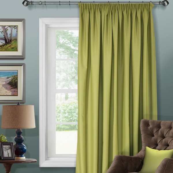 Штора на тесьме блэкаут 200х280 см Blackout-S цвет зеленый Штора на тесьме блэкаут 200х280 см Blackout-S цвет зеленый