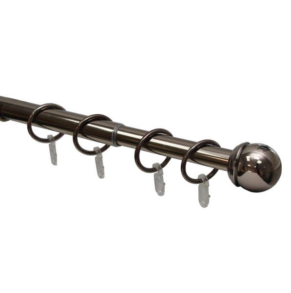 Карниз телескопический однорядный, металл, Классика, Коньяк, 160-320см Карниз телескопический однорядный, металл, Классика, Коньяк, 160-320см