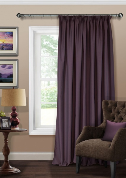 Штора на тесьме Блэкаут "Blackout-S" 200х300 серо-фиолетовый Штора на тесьме Блэкаут "Blackout-S" 200х300 серо-фиолетовый