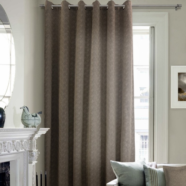 Штора на люверсах 200х260 см Мартина цвет черно-бежевый Штора на люверсах 200х260 см Мартина цвет черно-бежевый