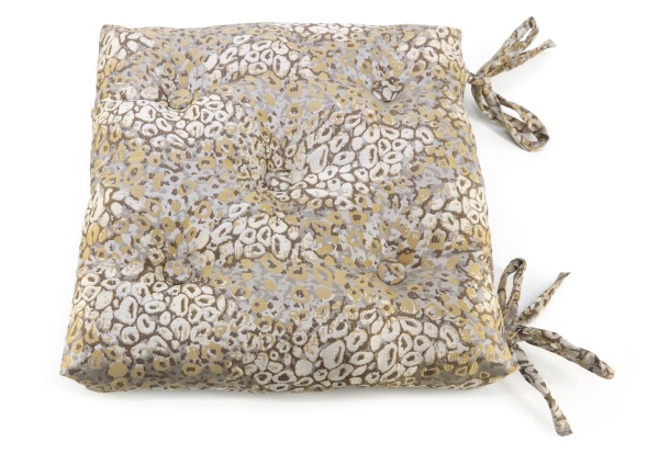 Подушка на стул с завязками 40x40 см Stone цвет бежевый Подушка на стул с завязками 40x40 см Stone цвет бежевый