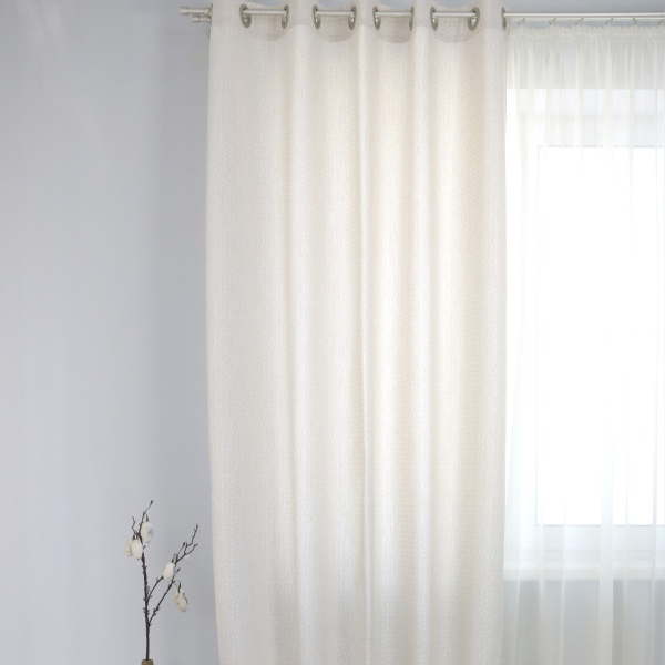 Штора на люверсах "Марсия", 160х270см, цвет крем Штора на люверсах "Марсия", 160х270см, цвет крем