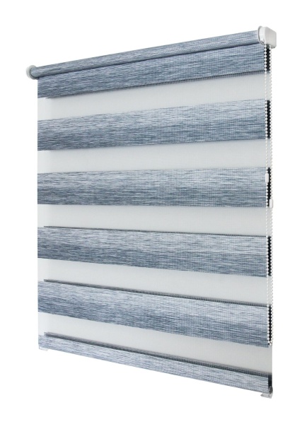 Рулонные шторы день ночь УЮТ Рафаэло цвет серо-голубой Рулонные шторы день ночь УЮТ Рафаэло цвет серо-голубой