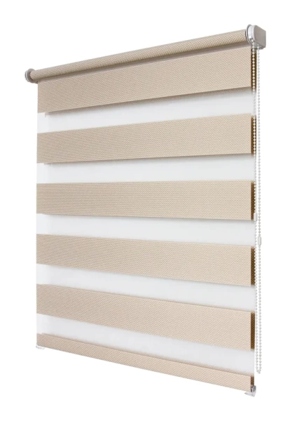 Рулонные шторы день ночь УЮТ Тиссура цвет бежевый Рулонные шторы день ночь УЮТ Тиссура цвет бежевый