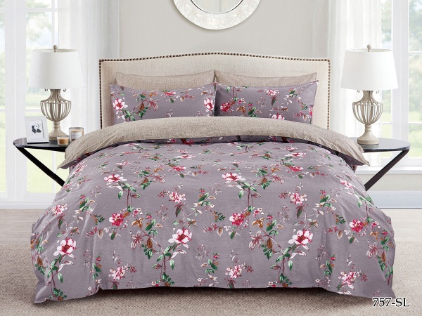 Cleo сатин набивной "Satin Lux" дуэт 145*215 цвет мультиколор 2 Cleo сатин набивной "Satin Lux" дуэт 145*215 цвет мультиколор 2