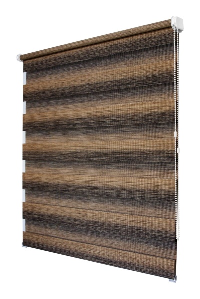 Рулонные шторы день ночь УЮТ Рафаэло цвет каштановый Рулонные шторы день ночь УЮТ Рафаэло цвет каштановый