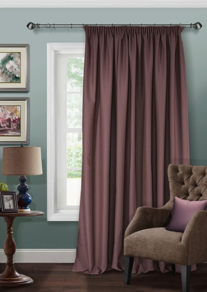 Штора на тесьме Блэкаут "Blackout-S" 200х280 коричнево-фиолетовый Штора на тесьме Блэкаут "Blackout-S" 200х280 коричнево-фиолетовый