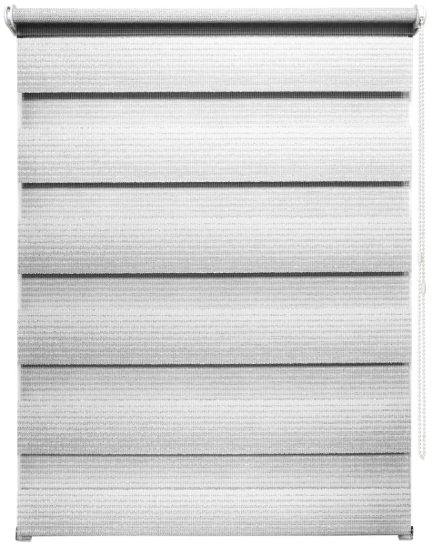 Рулонные шторы день ночь УЮТ Люрекс цвет светло-серый Рулонные шторы день ночь УЮТ Люрекс цвет светло-серый