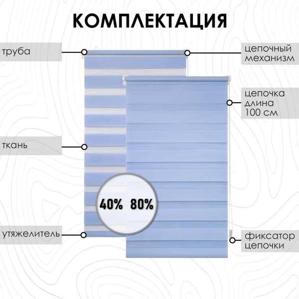 Рулонные шторы день ночь цвет голубой Рулонные шторы день ночь цвет голубой