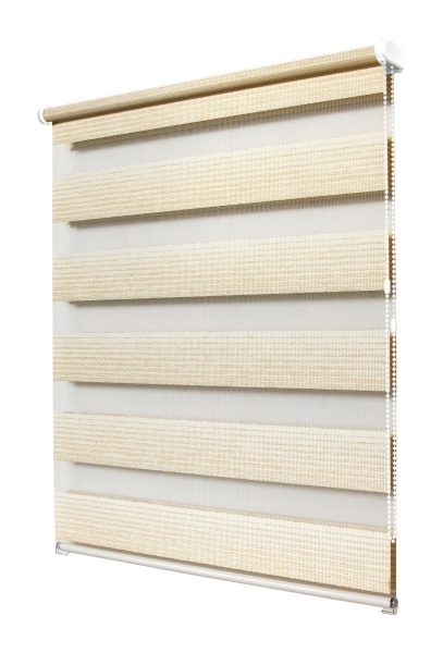 Рулонные шторы день ночь УЮТ Люрекс цвет ваниль Рулонные шторы день ночь УЮТ Люрекс цвет ваниль