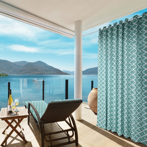 Штора на люверсах, "Morocco" 276х270 синий Штора на люверсах, "Morocco" 276х270 синий