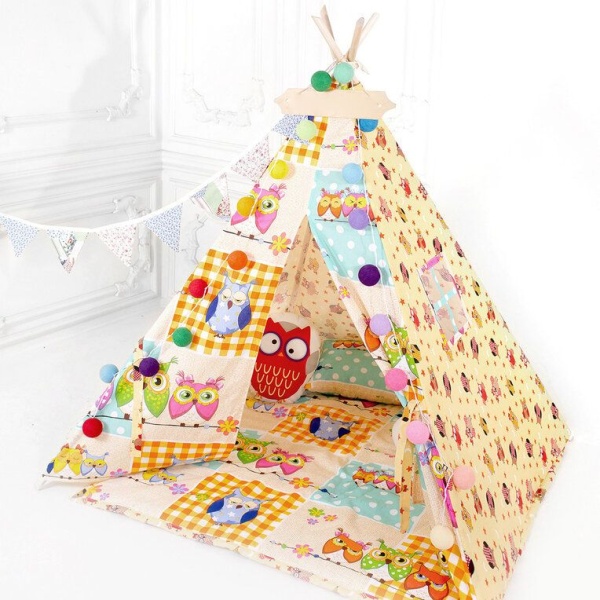 Вигвам для детей 'Солнечные совы' Вигвам для детей 'Солнечные совы'