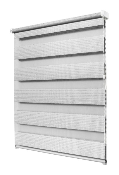 Рулонные шторы день ночь УЮТ Люрекс цвет светло-серый Рулонные шторы день ночь УЮТ Люрекс цвет светло-серый