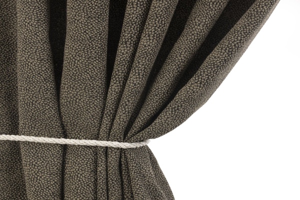 Штора на люверсах 200х260 см Мартина цвет черно-бежевый Штора на люверсах 200х260 см Мартина цвет черно-бежевый