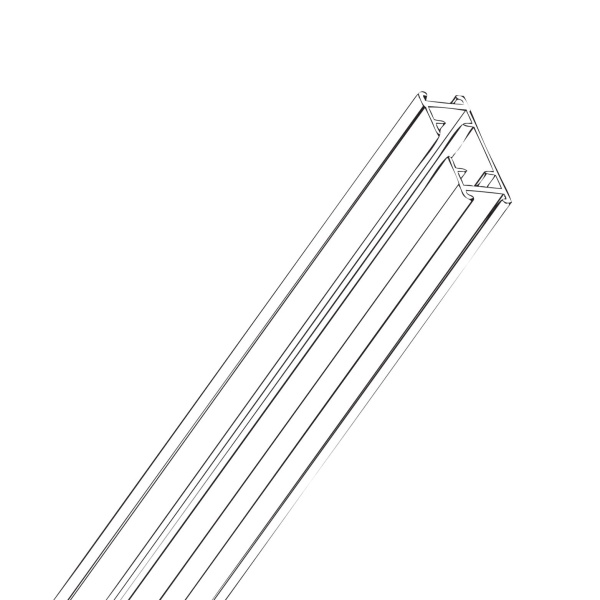 Профиль алюминиевый для электрокарниза, 1м Профиль алюминиевый для электрокарниза, 1м