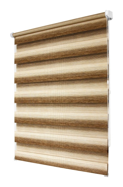 Рулонные шторы день ночь УЮТ Рафаэло цвет коричневый Рулонные шторы день ночь УЮТ Рафаэло цвет коричневый