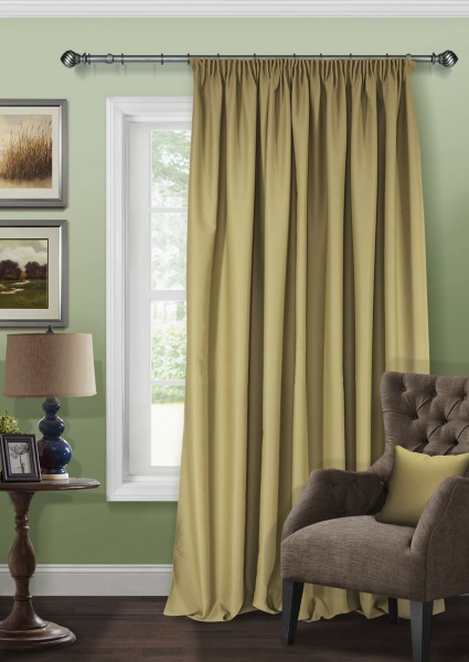 Штора на тесьме Блэкаут "Blackout-S" 200х300 зеленый Штора на тесьме Блэкаут "Blackout-S" 200х300 зеленый