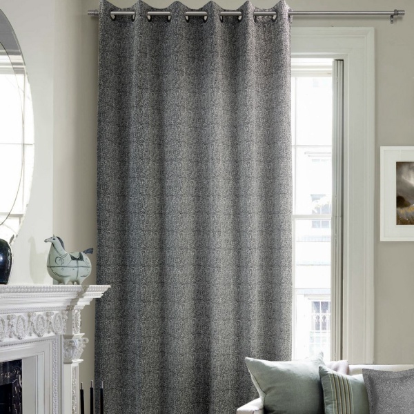 Штора на люверсах 200х260 см Ливит цвет черно-белый Штора на люверсах 200х260 см Ливит цвет черно-белый