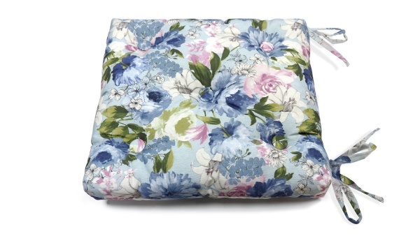 Подушка на стул с завязками 40x40 см Selena с принтом Подушка на стул с завязками 40x40 см Selena с принтом