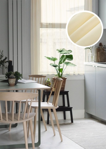 Тюль на тесьме "Миа" 140х150 бежевый Тюль на тесьме "Миа" 140х150 бежевый