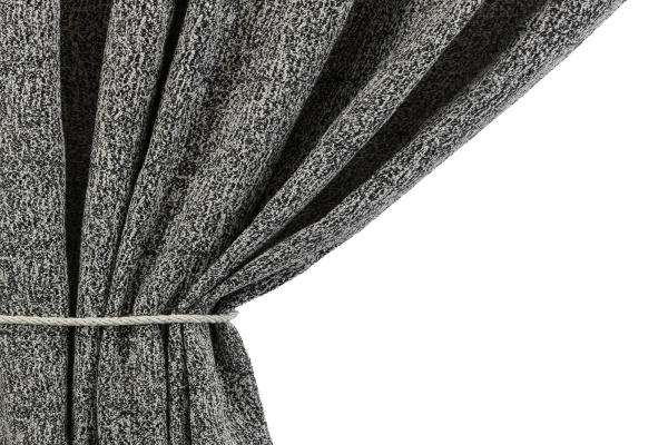 Штора на люверсах 200х260 см Ливит цвет черно-белый Штора на люверсах 200х260 см Ливит цвет черно-белый