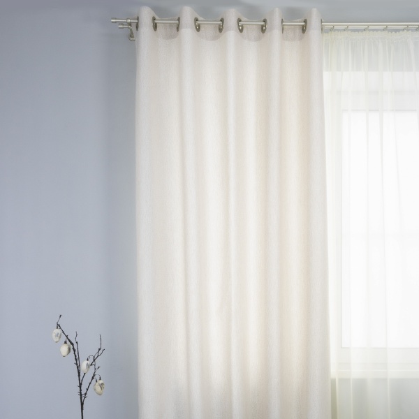 Штора на люверсах "Талия" 160х270 цвет крем Штора на люверсах "Талия" 160х270 цвет крем