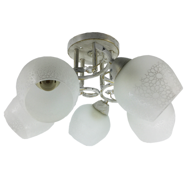 Люстра My Light классическая 300W светильник E27 6134/5 белый Люстра My Light классическая 300W светильник E27 6134/5 белый