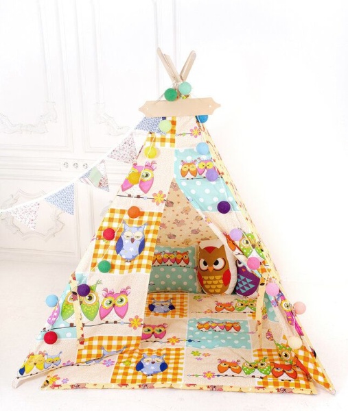 Вигвам для детей 'Солнечные совы' Вигвам для детей 'Солнечные совы'