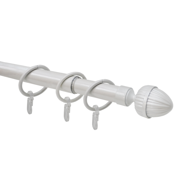 Карниз телескопический однорядный, металл, Орех, Жемчуг, 160-320см Карниз телескопический однорядный, металл, Орех, Жемчуг, 160-320см