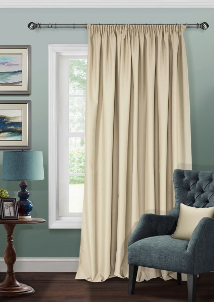 Штора на тесьме Блэкаут "Blackout-S" 200х280 беж Штора на тесьме Блэкаут "Blackout-S" 200х280 беж