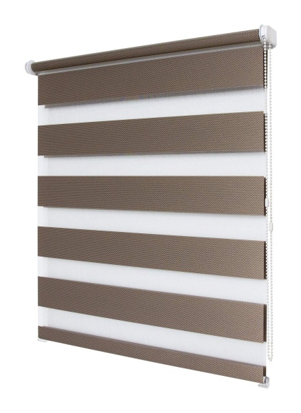 Рулонные шторы день ночь УЮТ Тиссура цвет ореховый Рулонные шторы день ночь УЮТ Тиссура цвет ореховый