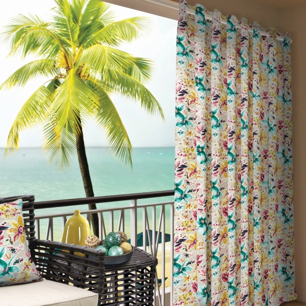 Штора на люверсах, "Moonflower" 136х270 Штора на люверсах, "Moonflower" 136х270