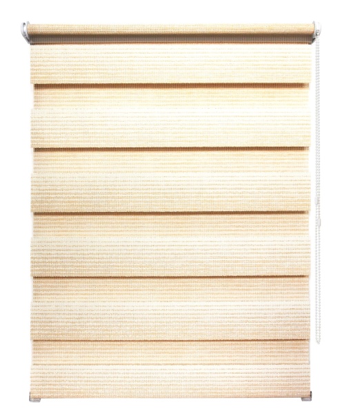 Рулонные шторы день ночь УЮТ Люрекс цвет ваниль Рулонные шторы день ночь УЮТ Люрекс цвет ваниль