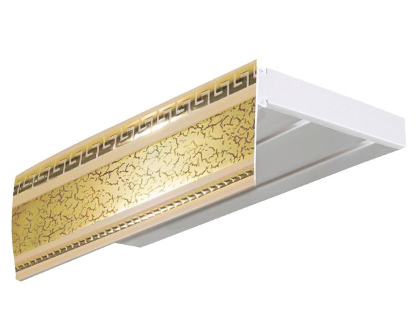 Карниз эконом+ в сборе 2-х рядный, "антик" престиж Карниз эконом+ в сборе 2-х рядный, "антик" престиж