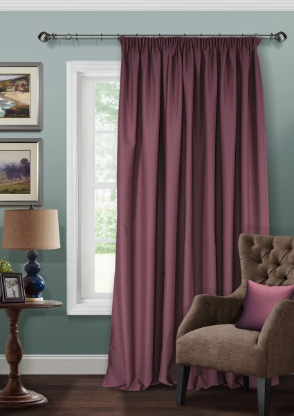 Штора на тесьме Блэкаут "Blackout-S" 200х280 фиолетовый глубокий Штора на тесьме Блэкаут "Blackout-S" 200х280 фиолетовый глубокий