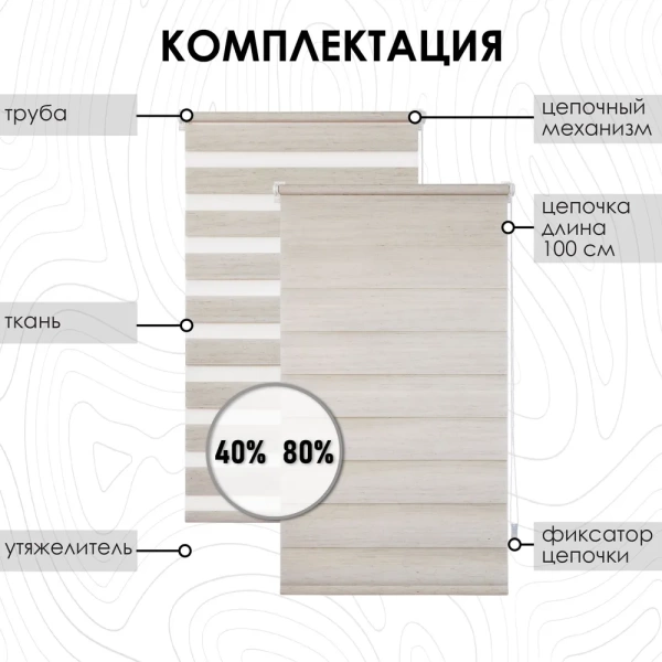 Рулонные шторы день ночь цвет лен Рулонные шторы день ночь цвет лен
