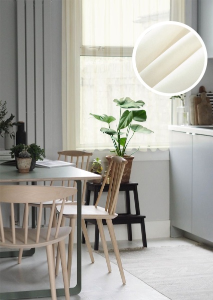 Тюль на тесьме "Миа" 140х150 молочный Тюль на тесьме "Миа" 140х150 молочный