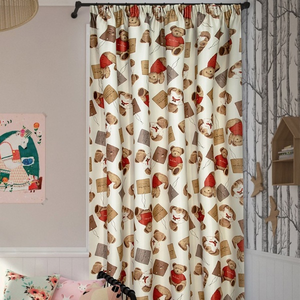 Штора на тесьме Dimaut "Мишутка", 160х285 см Штора на тесьме Dimaut "Мишутка", 160х285 см