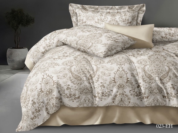 Cleo сатин реактивный "Perfecto" евро 200*220 беж Cleo сатин реактивный "Perfecto" евро 200*220 беж