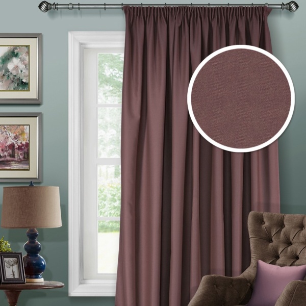 Штора на тесьме Блэкаут "Blackout-S" 200х280 коричнево-фиолетовый Штора на тесьме Блэкаут "Blackout-S" 200х280 коричнево-фиолетовый